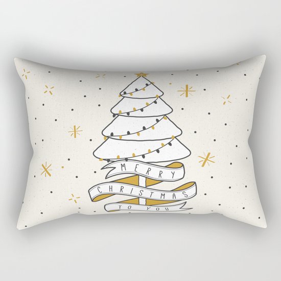 Merry Christmas To You Rectangular Pillow