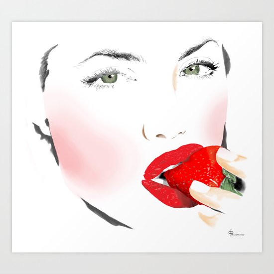 Strawberry Art Print