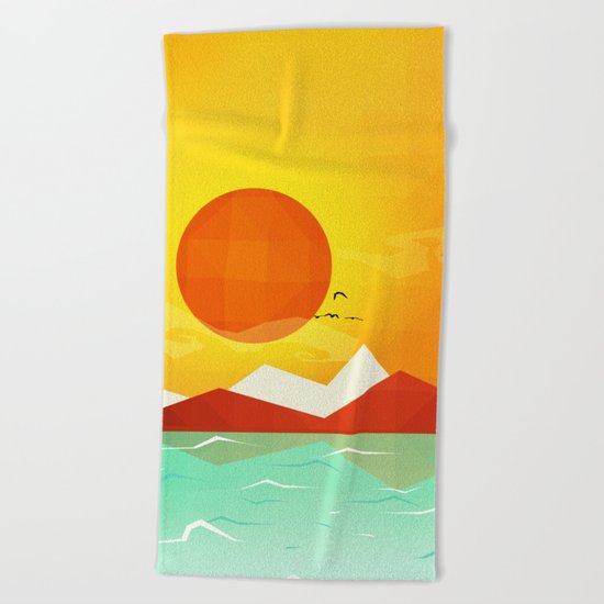 Inferno hot day - and we love it! Beach Towel