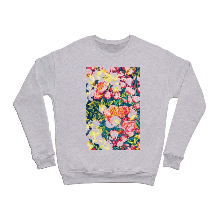 Nature Smiles in Flowers #painting #botanical Crewneck Sweatshirt