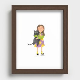 Friendly Cat Recessed Framed Print
