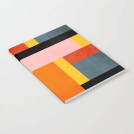 Colorful Geometric Modern Patchwork Design Notebook