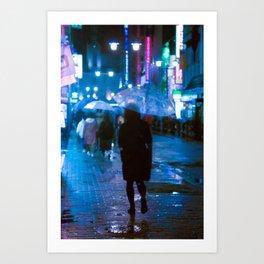 Rainy nights Art Print