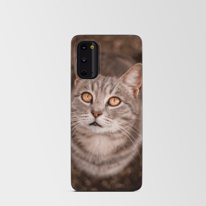 Cat looking up | Animal Android Card Case