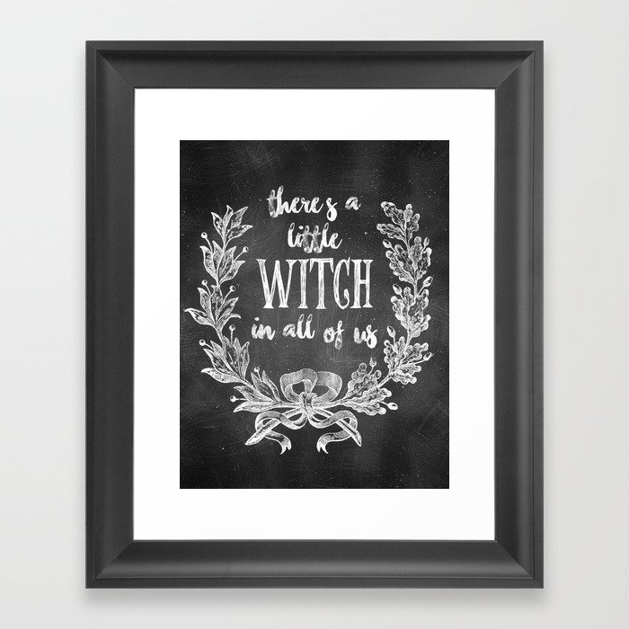 A Little Witch Framed Art Print