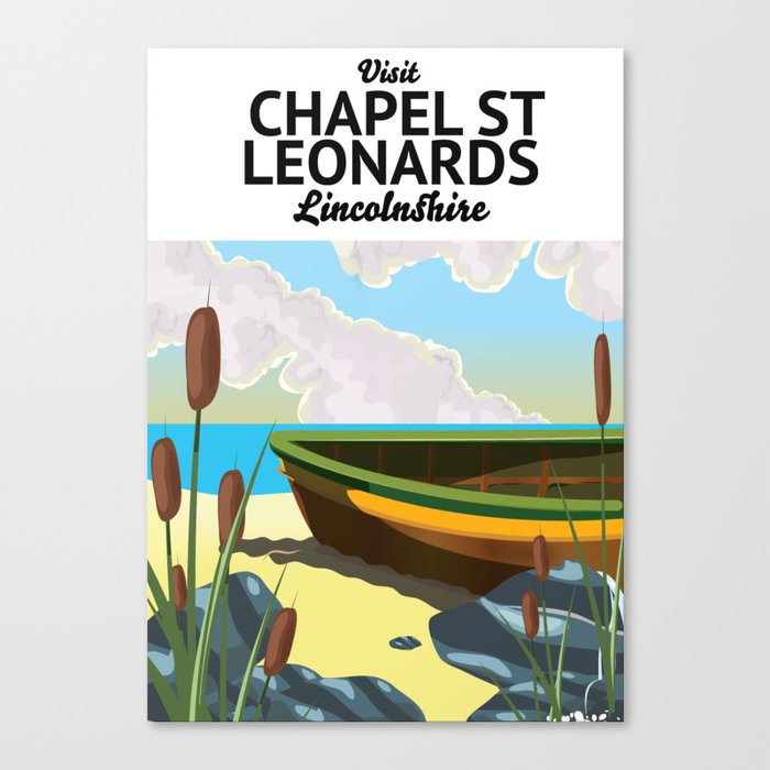 chapel st leonards,Lincolnshire,travel poster Canvas Print