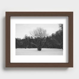 Lone tree Recessed Framed Print