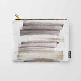 Minimalist Art Abstract Art Watercolor Painting [161216] 6. Slashy |Watercolor Brush Stroke Carry-All Pouch