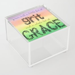 grown with grit & grace Acrylic Box