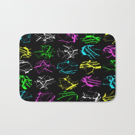 Marble Circles Pattern Bath Mat
