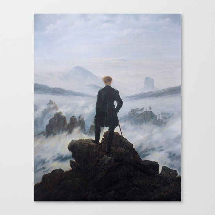 Wanderer Above the Sea of Fog Canvas Print