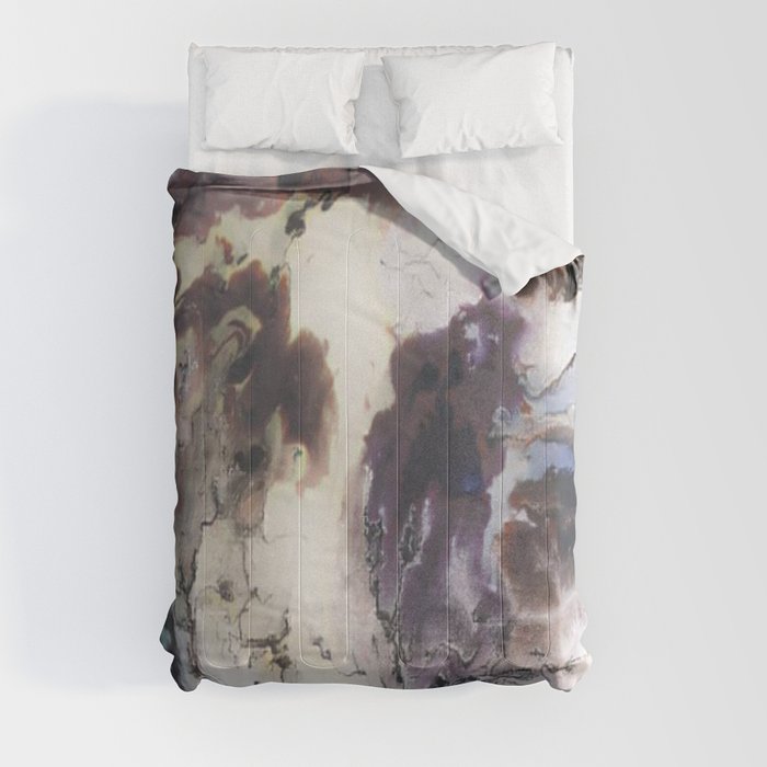 I DREAM - Abstract textured painting Comforter