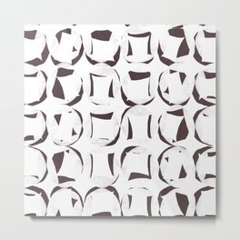 Nordic shape pattern var 4 Metal Print
