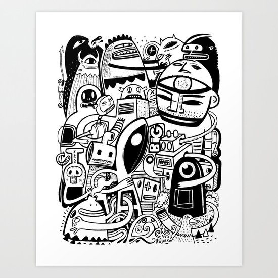 BIG - BW Art Print