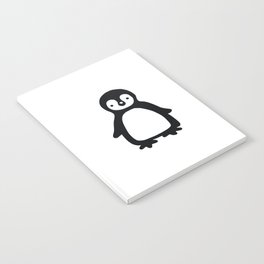 Simple black and white pinguin Notebook