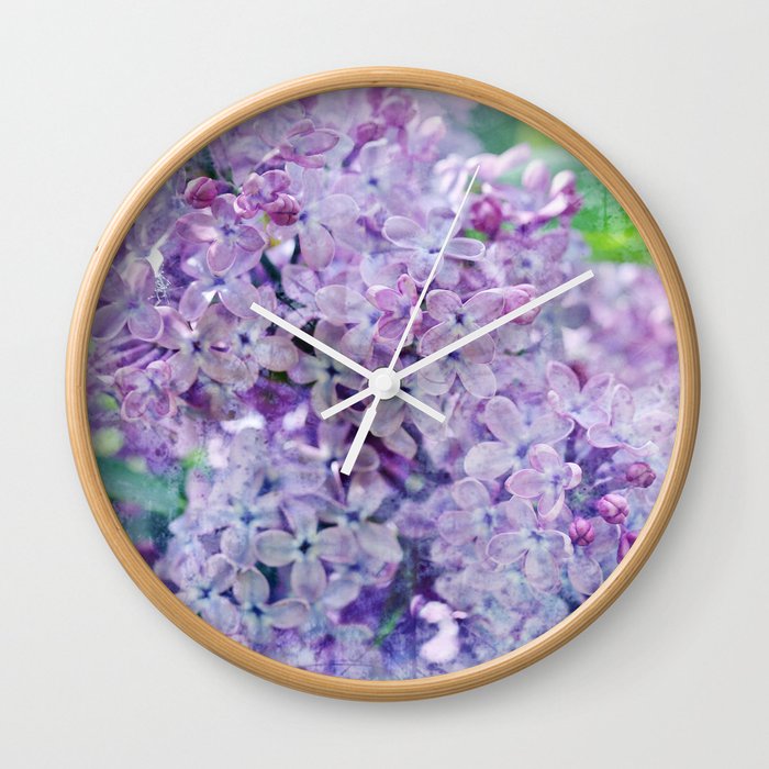 Yesterday's Lilac Wall Clock