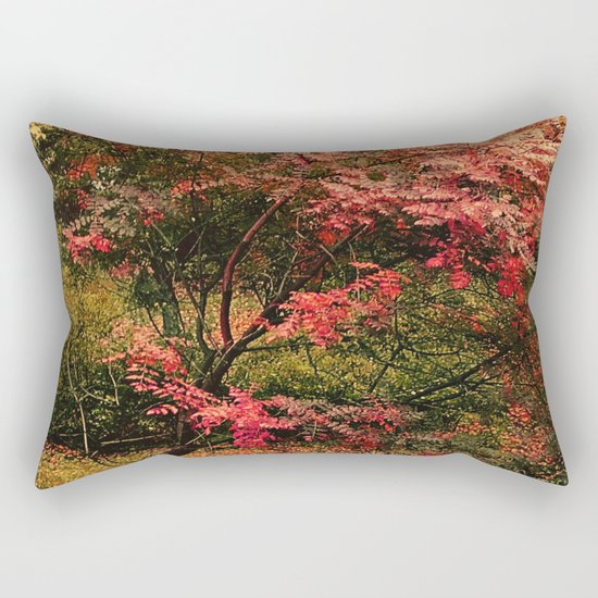 Autumn in the Garden 2 Rectangular Pillow