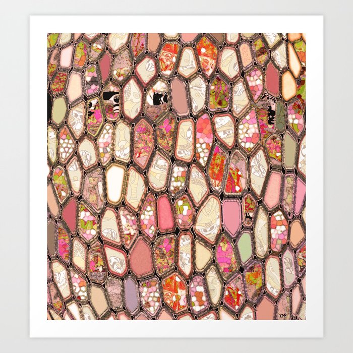 Cells in Pink Art Print