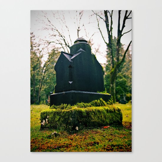 Graveyard green Canvas Print