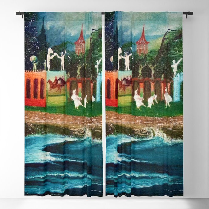 Storm on the Mysterious Island by Tivadar Csontváry Kosztka Blackout Curtain