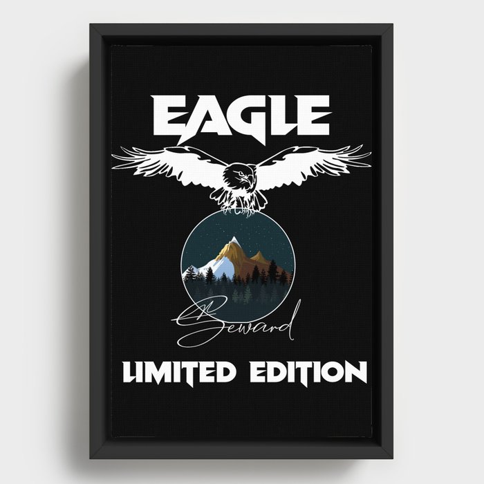 Eagle Limited Edition Seward Retro Vintage Framed Canvas