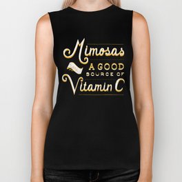 Mimosas = Vitamin C Biker Tank