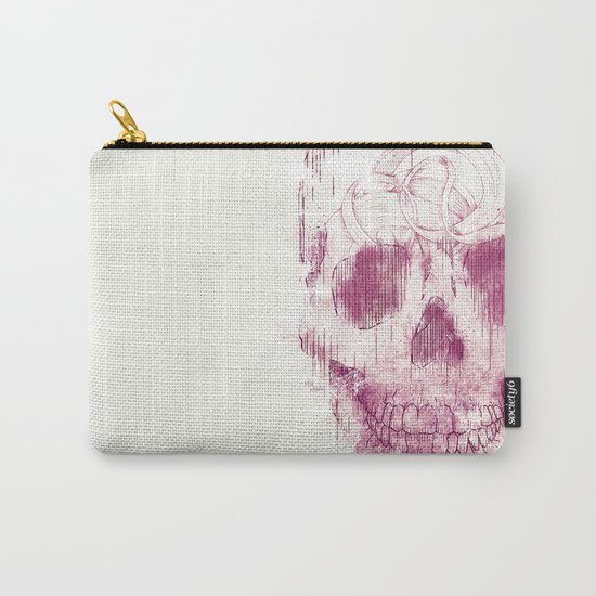 skeleton head Carry-All Pouch