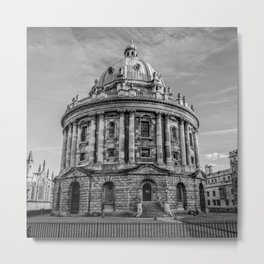 Radcliffe Camera Oxford University Black and White Metal Print