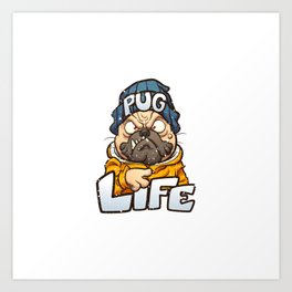 Thug Pug, pug life, pug lovers Art Print | Unicorn, Pugworld, Pet, Pug, Pugnation, Pugoftheday, Pugmania, Doglover, Puppy, Dogoftheday 