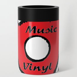 Red Vinyl Can Cooler