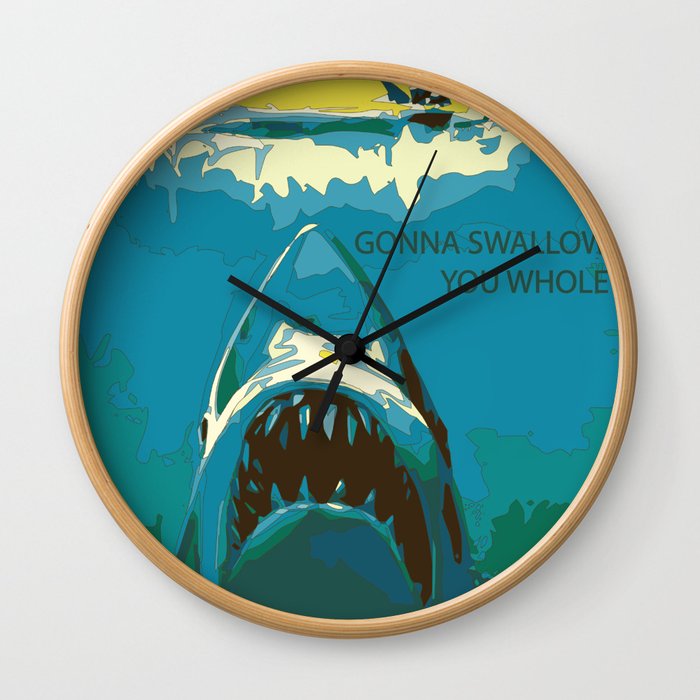 Gonna swallow you(r) (w)hole Wall Clock