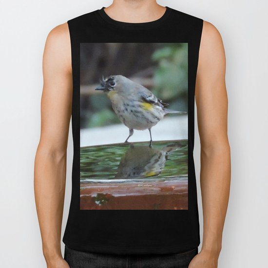 Reading the Evening Mirror Biker Tank