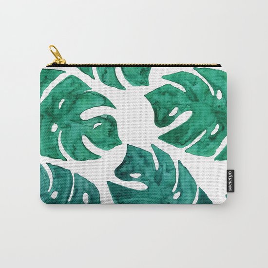 Watercolor Leafs II Carry-All Pouch