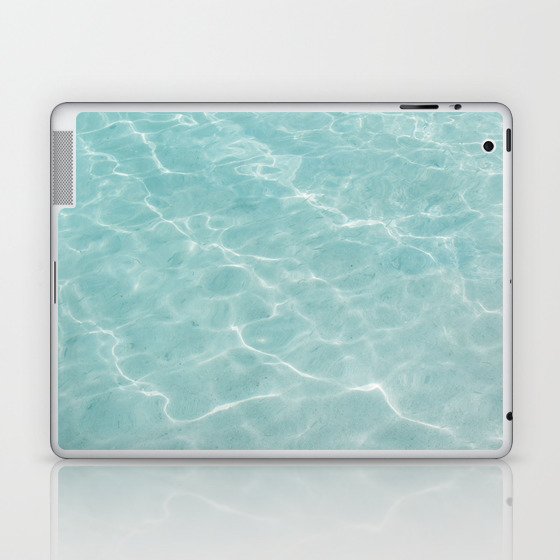 Crystal Clear Soft Turquoise Ocean Dream #1 #wall #art #society6 Laptop & iPad Skin