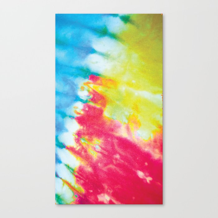 Tie Dye, with Primary Colors Canvas Print