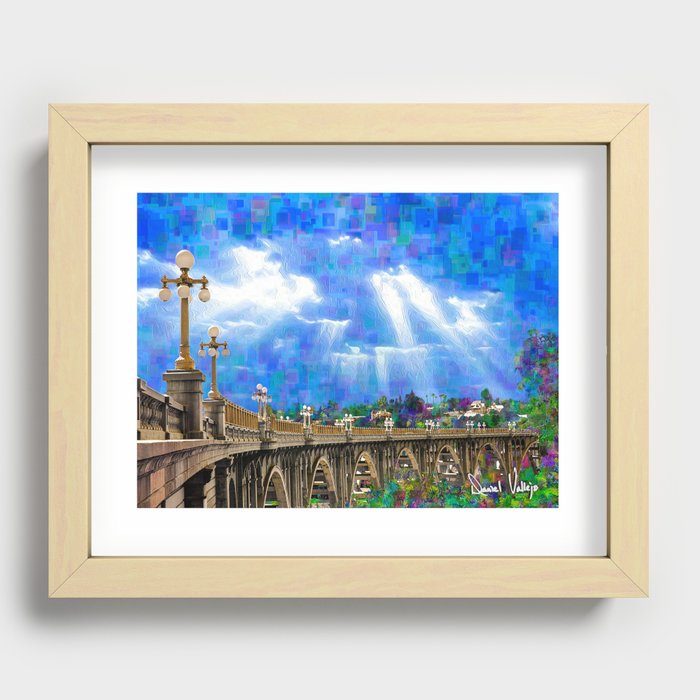 Pasadena Bridge Recessed Framed Print