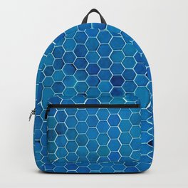 Beautiful Enthralling Polygon Geometric Glazed Tiles UHD Backpack