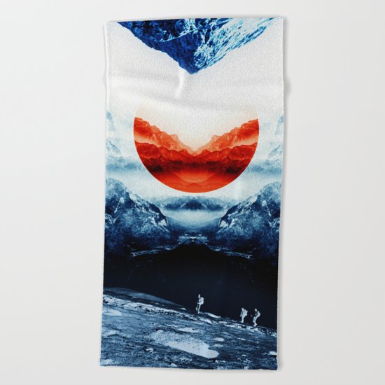 mission blue Beach Towel