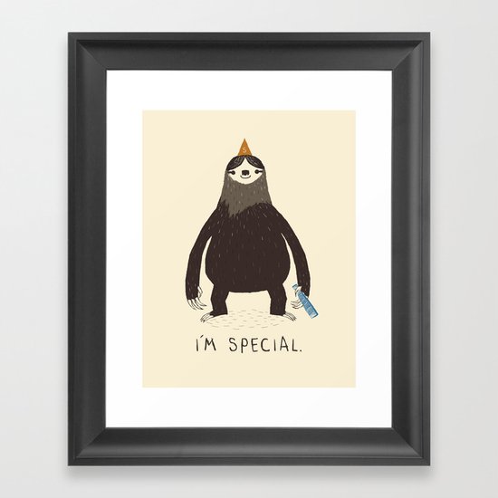 sloth(light) Framed Art Print
