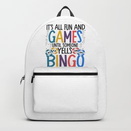 Bingo Lovers Casino Games Bingo Fan Gambling Backpack | Casino, Gamblers, Gambling, Bingogames, Bingoplayers, Bingolover, Graphicdesign, Bingoplayer, Games, Gamble 
