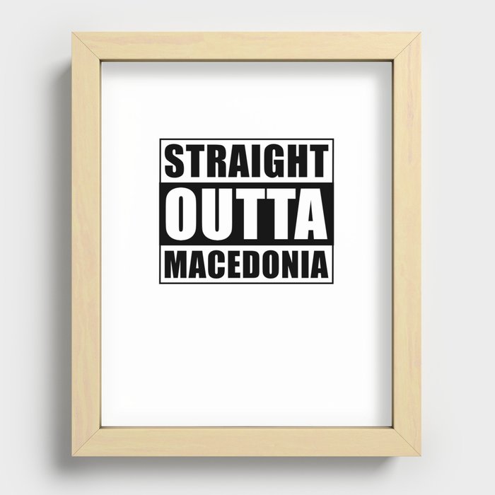 Straight Outta The Netherlands Recessed Framed Print