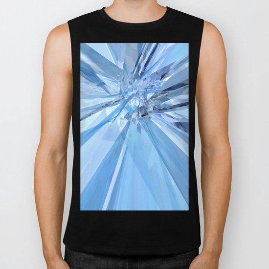 Blue Crystals Biker Tank