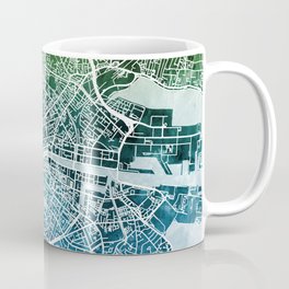 Dublin Ireland City Map Coffee Mug