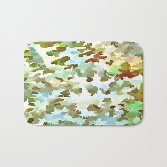 Dusty Miller Abstract Pop Art Bath Mat