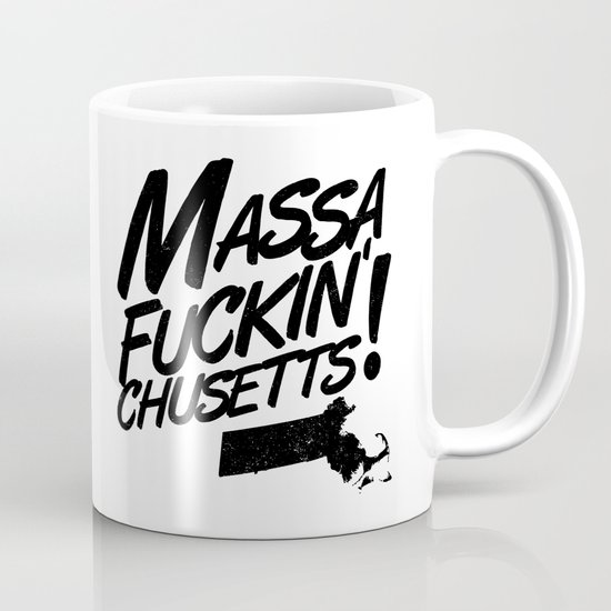 Massa-Fuckin'-Chusetts! (black) Mug