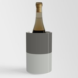 Benjamin Moore 2019 Color of Year Metropolitan & Kendall Charcoal Gray Bold Horizontal Stripes Wine Chiller
