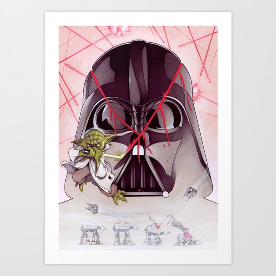 Yoda Slice Art Print