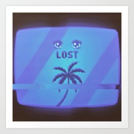 Lost Art Print | Vaporwave, Digital, Collage, Abstract, Graphicdesign, Popart 