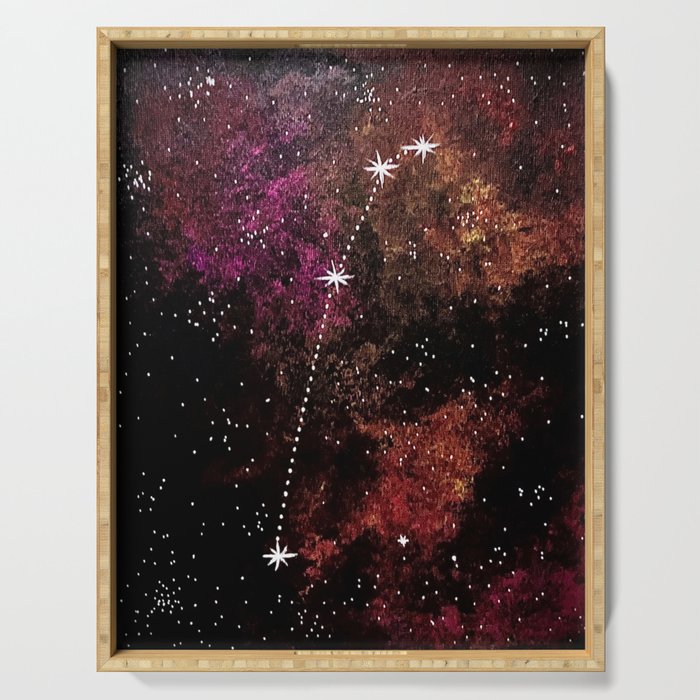 Aries Astrological Constellation Serving Tray