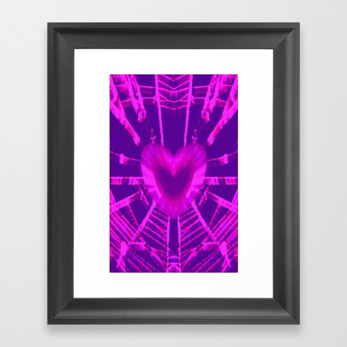WEB OF LOVE Framed Art Print